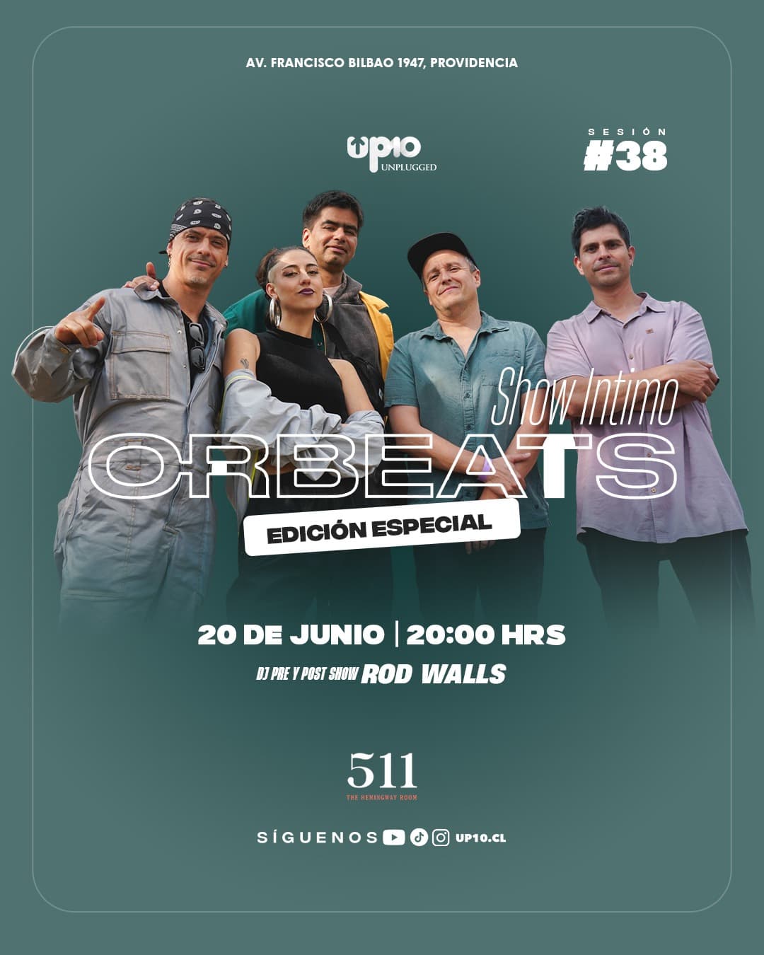ORBEATS | UP10 UNPLUGGED | Bar 511 The Hemingway Room image}